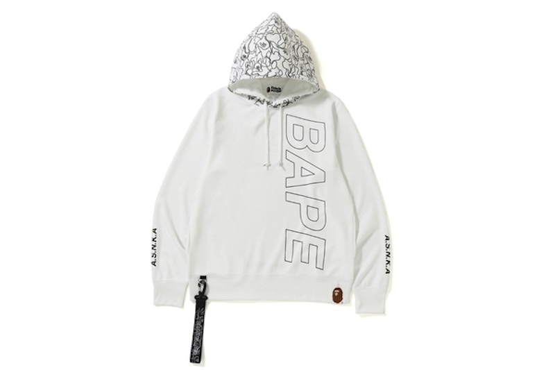 bape wide pullover hoodie