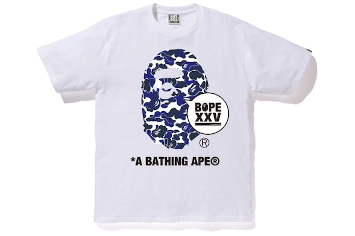 BAPE Bape.Com XXV Ape Head Tee White