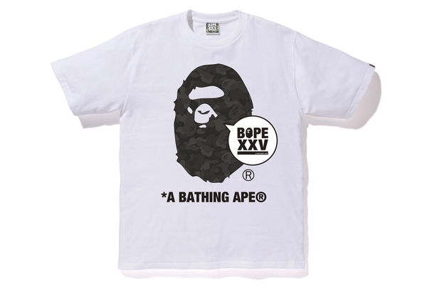 BAPE Bapexclusive Aoyama XXV Ape Head Tee White