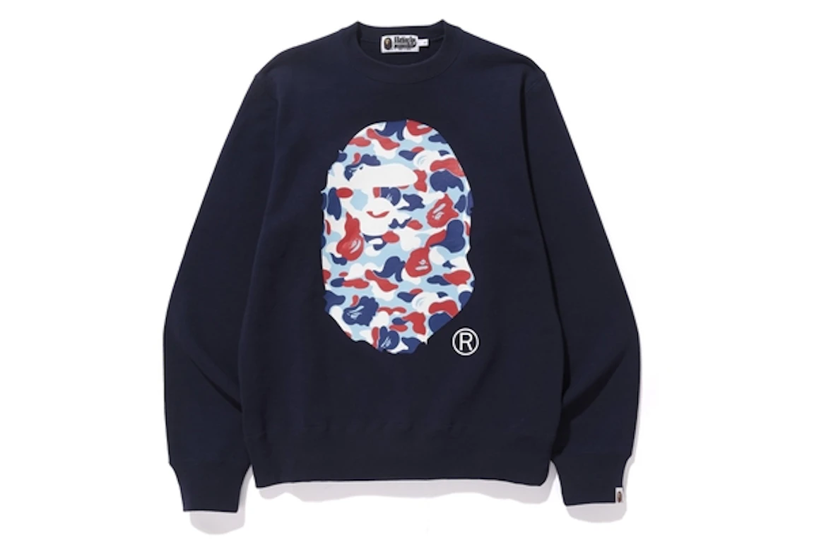 BAPE Big Ape Head Crewneck (Fr) Blue