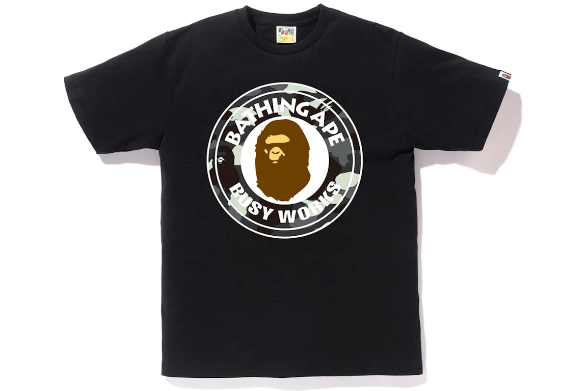 BAPE City Camo Busy Works Tee Black/Black