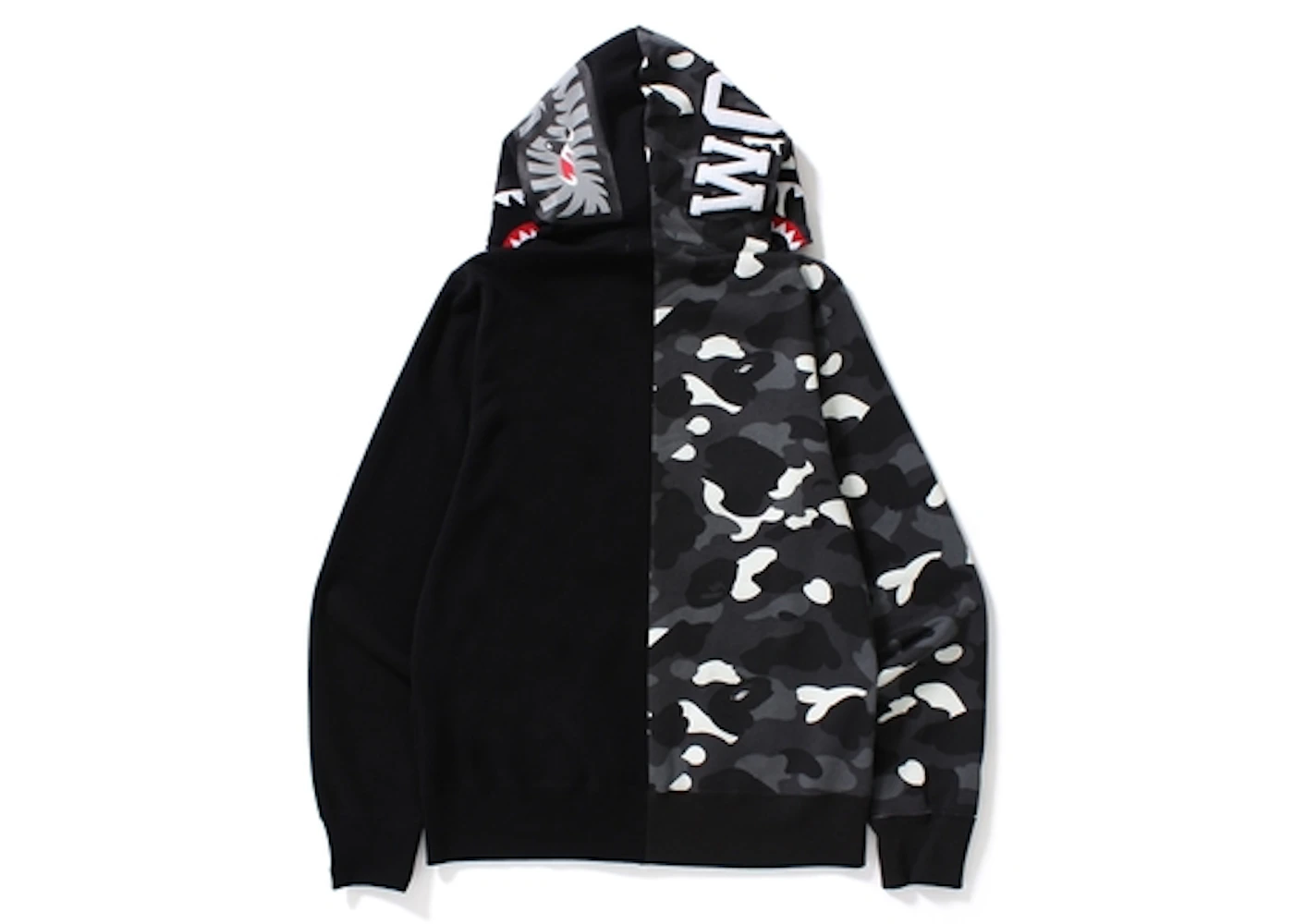 Bape city camo half shark hoodie Clearance