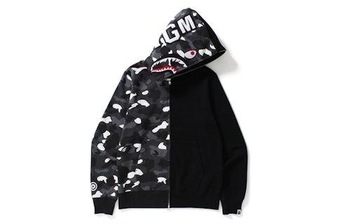 Camo Hoodie Bape Abc Bape Shark Hoodie Schwarz Купить Bape Shark