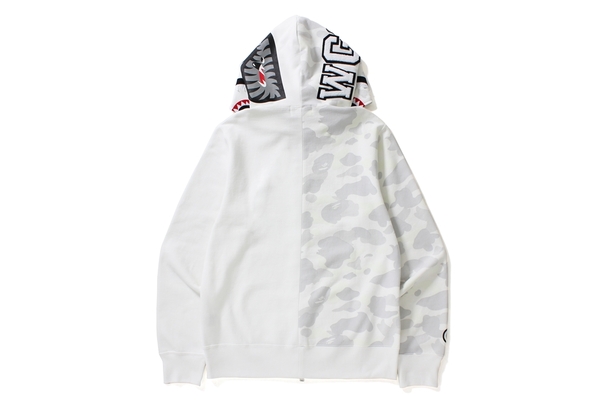 Bape city camo half shark sales full zip hoodie