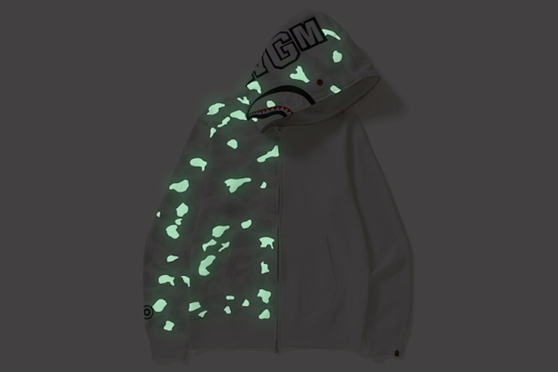 Bape city camo half sales shark hoodie