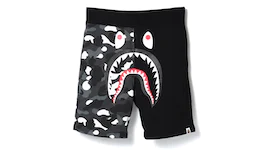 BAPE City Camo Shark Sweat Shorts Black
