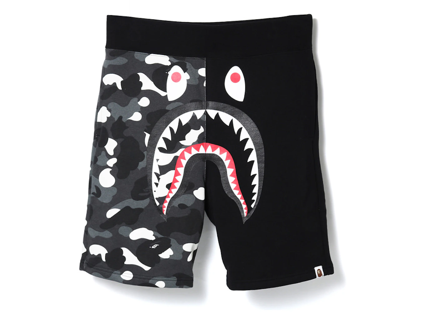 BAPE City Camo Shark Sweat Shorts Black Men's - SS18 - US
