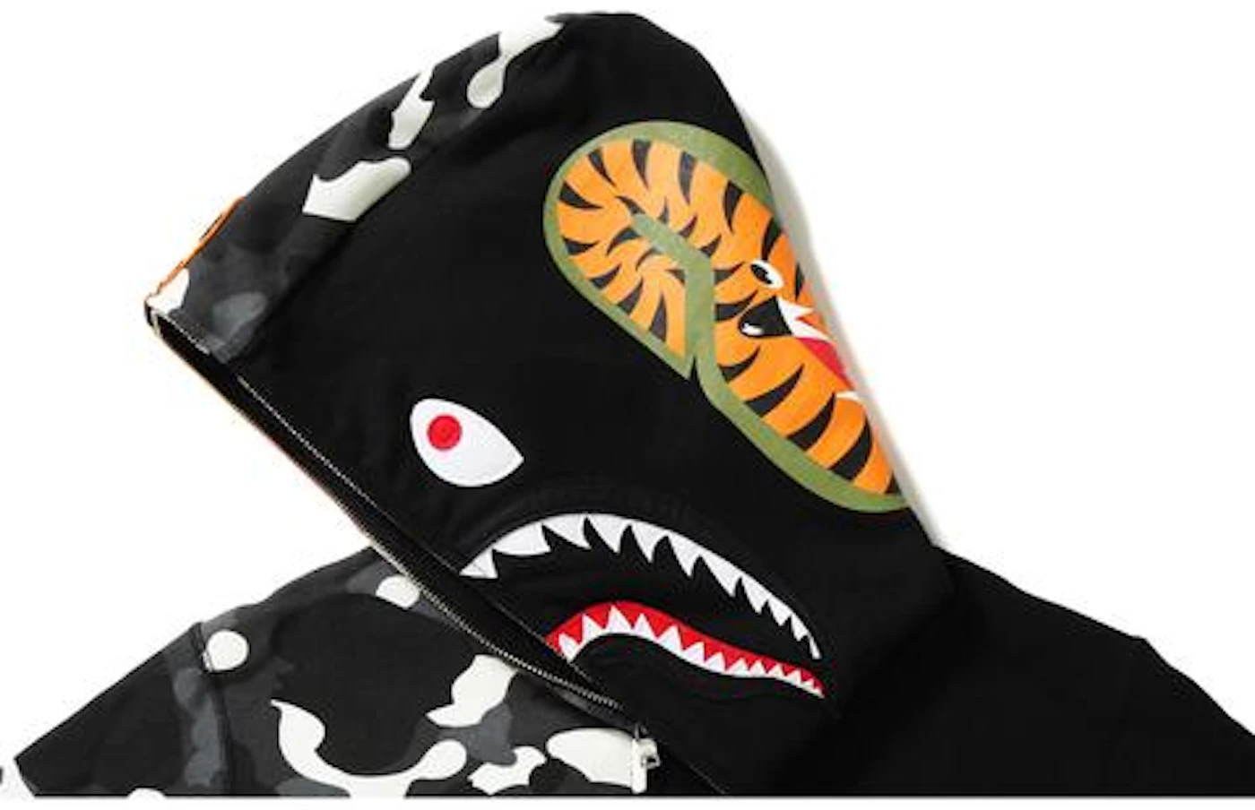 Sudadera Con Capucha A BATHING APE Online - Bape Color Camo Tiger Shark  Anchos Full Zip Double Zip Throughs Hombre Rojos