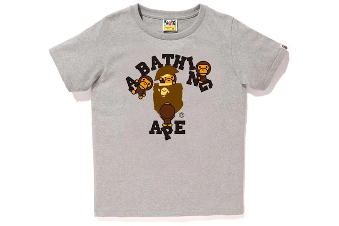 BAPE College Milo Tee Tee (Ladies) Gray