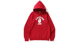 BAPE College Pullover Hoodie Red