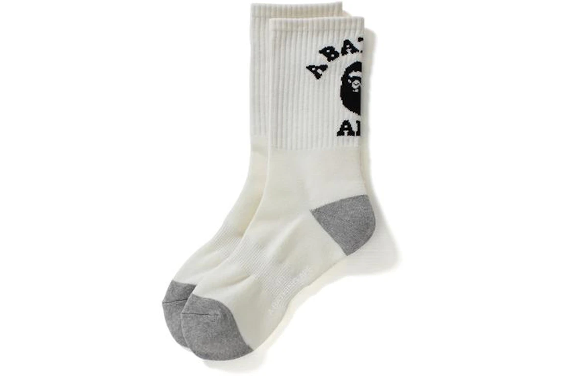 BAPE College Socks Socks White