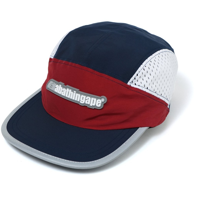 BAPE Color Block Running Cap Navy