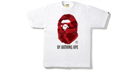 BAPE Color Camo By Bathing Tee White/Red