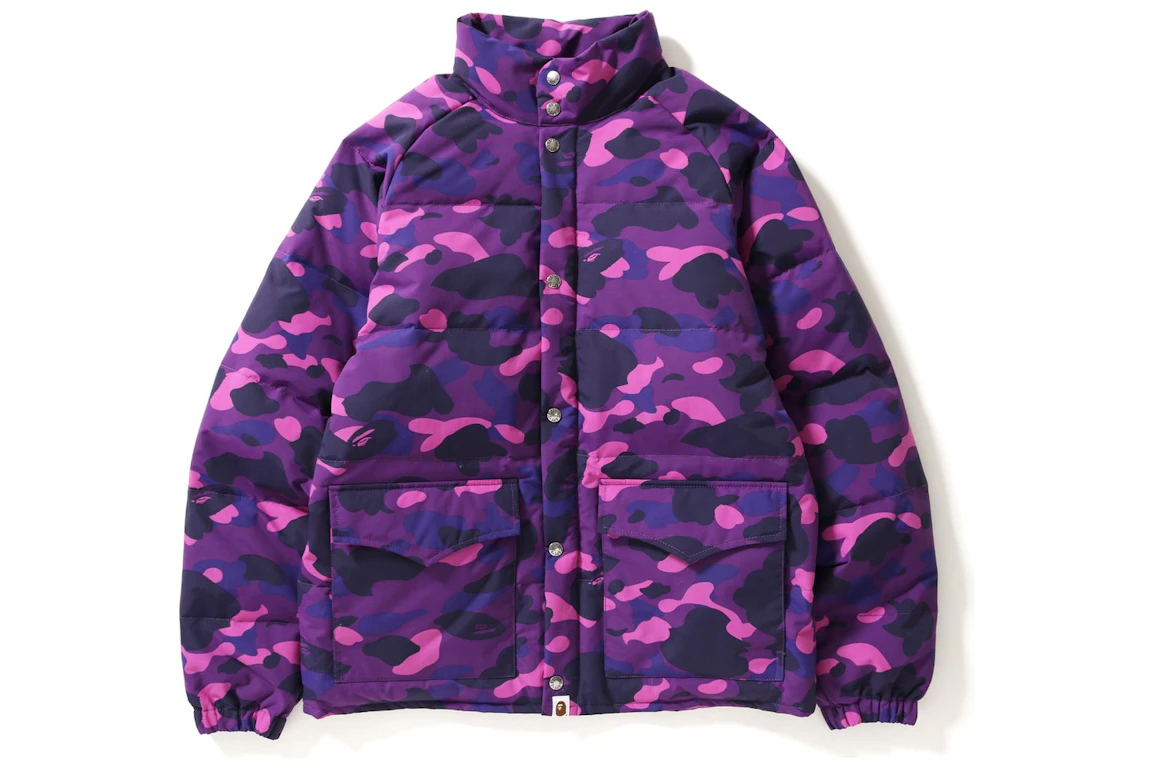 BAPE Color Camo Classic Down Jacket Purple