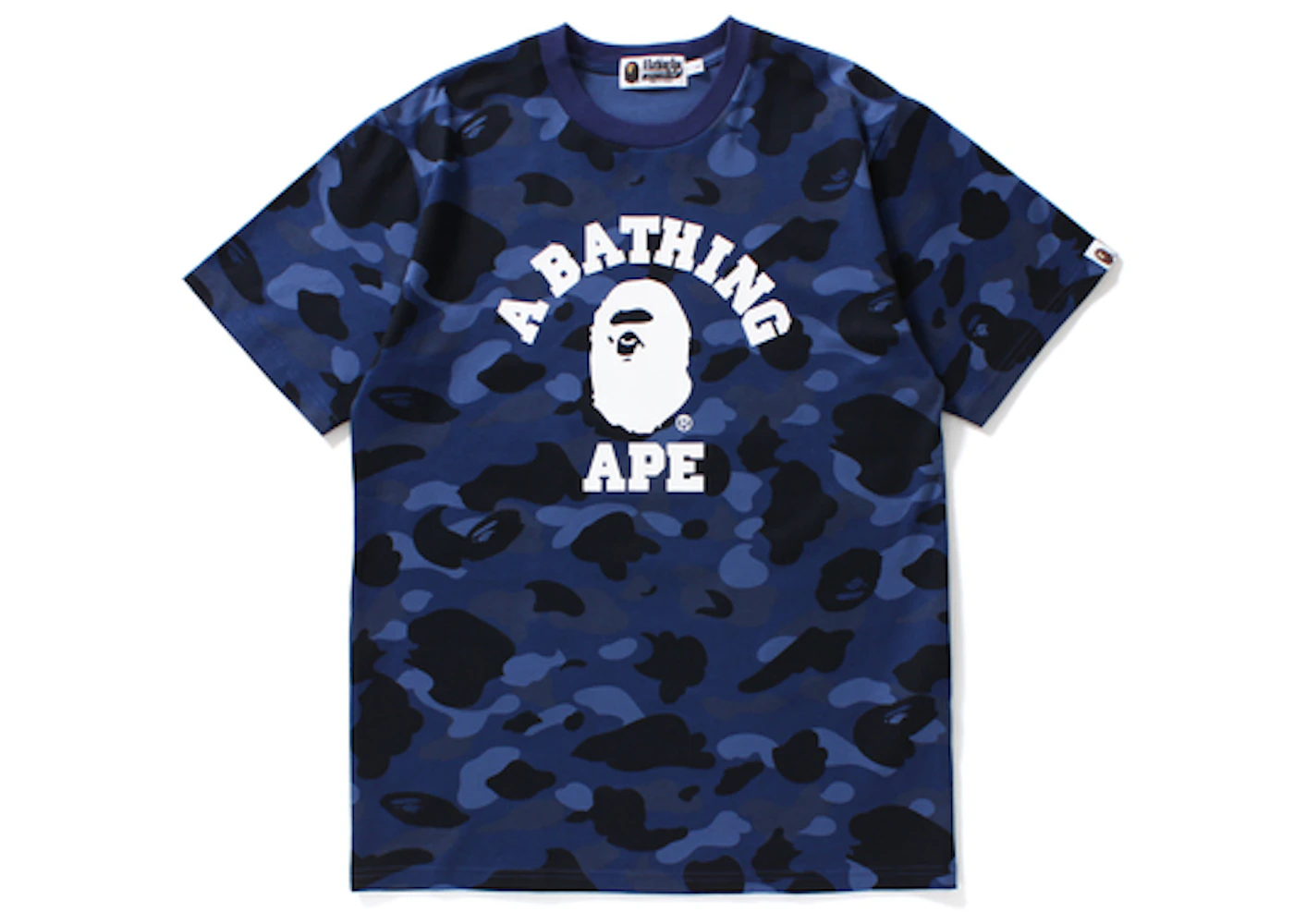 BAPE Color Camo College Tee Navy Men's US1