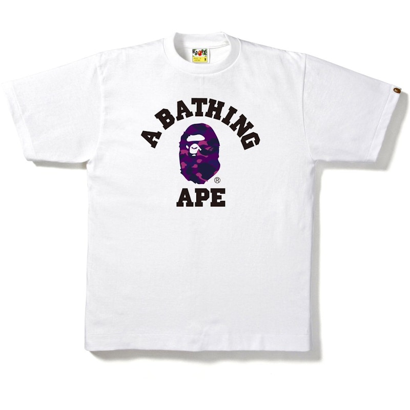 Purple store bape shirt