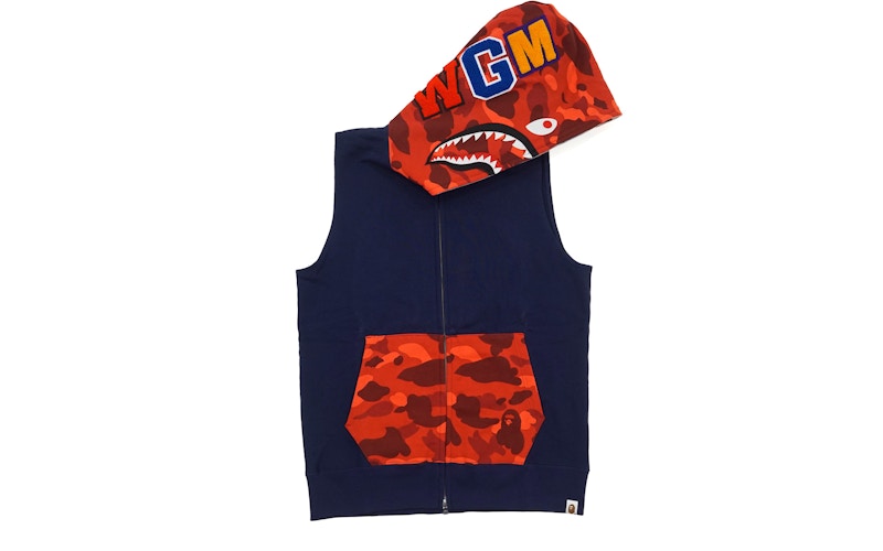 Bape sleeveless hoodie best sale