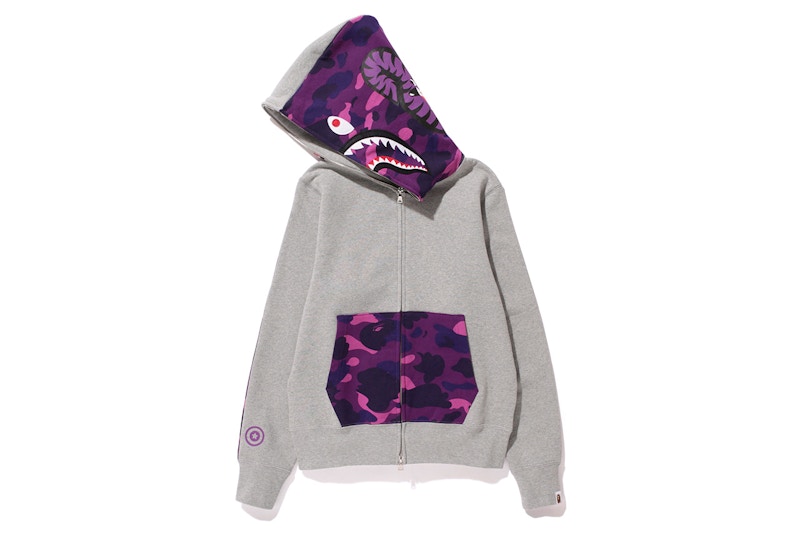 Grey and store purple hoodie