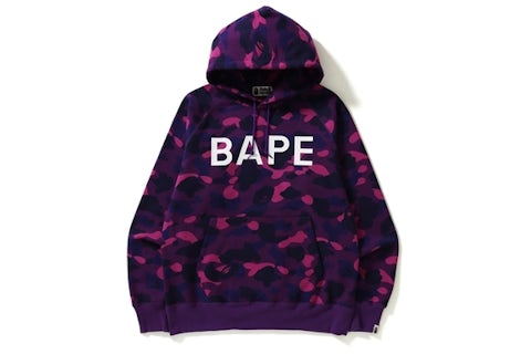 BAPE Color Camo Pullover Hoodie Purple Men's US