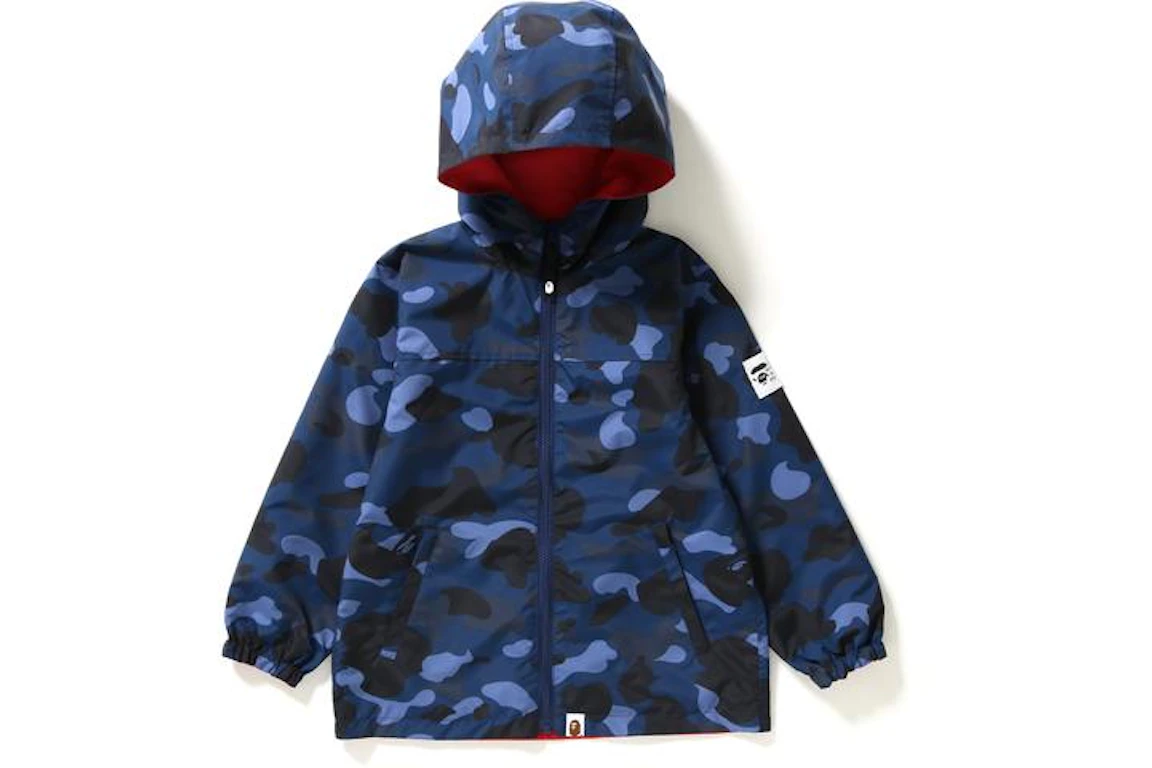 BAPE Color Camo Reversible Hoodie Jacket Jacket (Kids) Navy