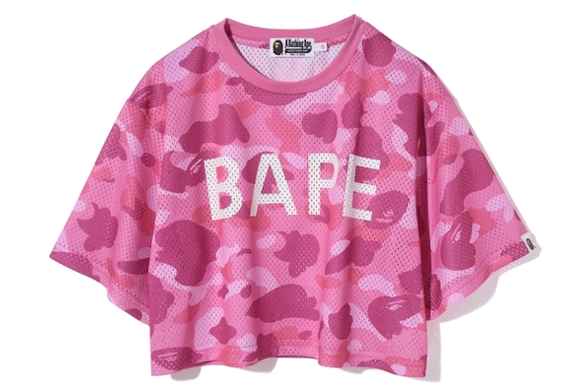 BAPE Color Camo Shark Big Tee (Ladies) Pink Camo/White
