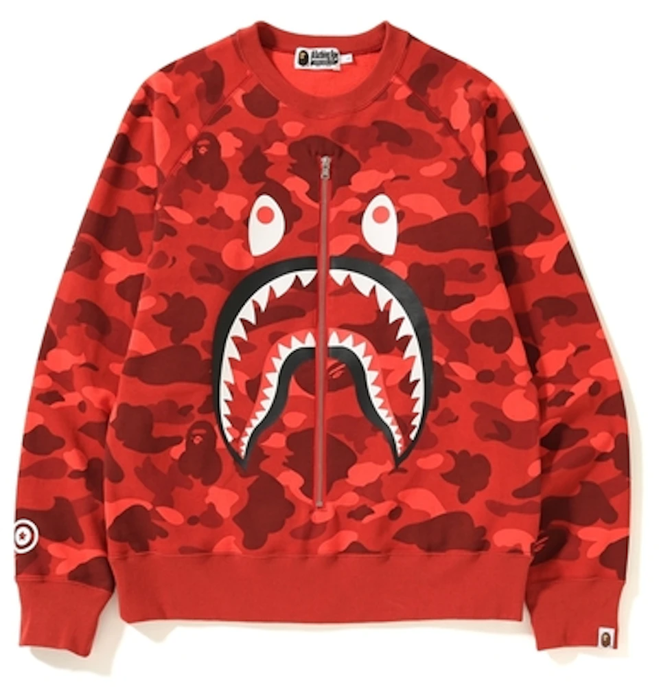 BAPE Color Camo Shark Day Pack - Red, A Bathing Ape