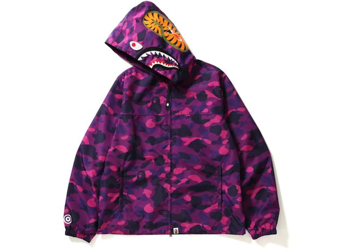BAPE Color Camo Shark Hoodie Jacket Jacket Purple Men's - US