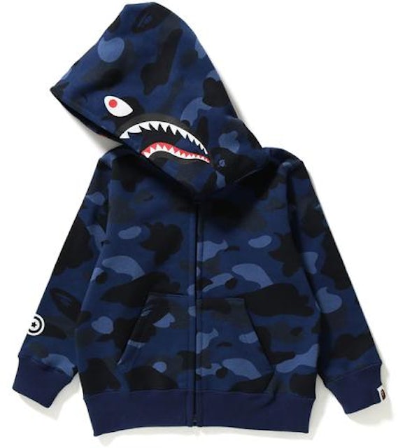 BAPE DETACHABLE shark full zip hoodie red camo A Bathing Ape Size