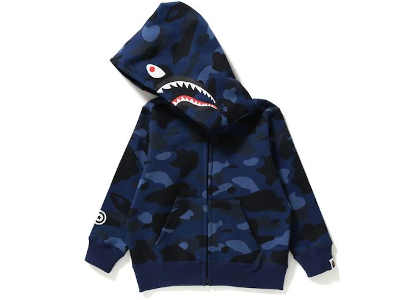 trække sig tilbage Email fordel BAPE Color Camo Shark Zip Hoodie (Kids) Navy Kids' - US