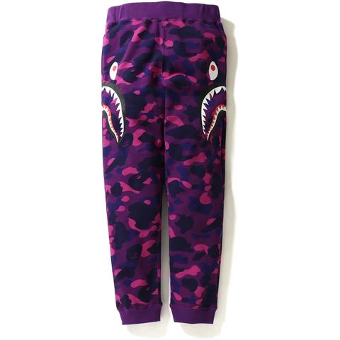 BAPE Color Camo Side Shark Slim Sweat Pants Pants Purple Men's - US