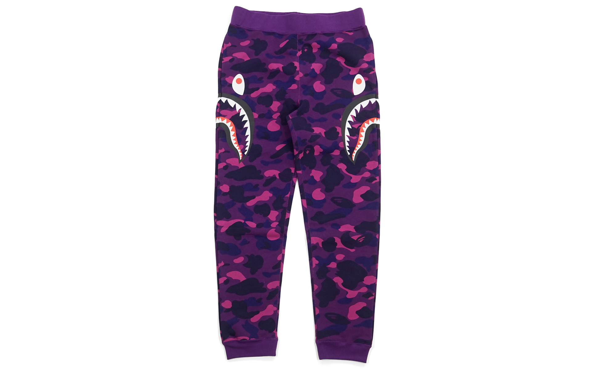 BAPE Color Camo Side Shark Slim Sweatpants Purple Men's - US
