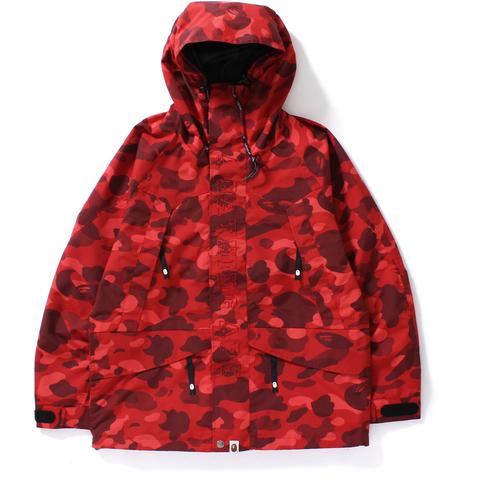 BAPE Color Camo Snowboard Jacket M Red - JP