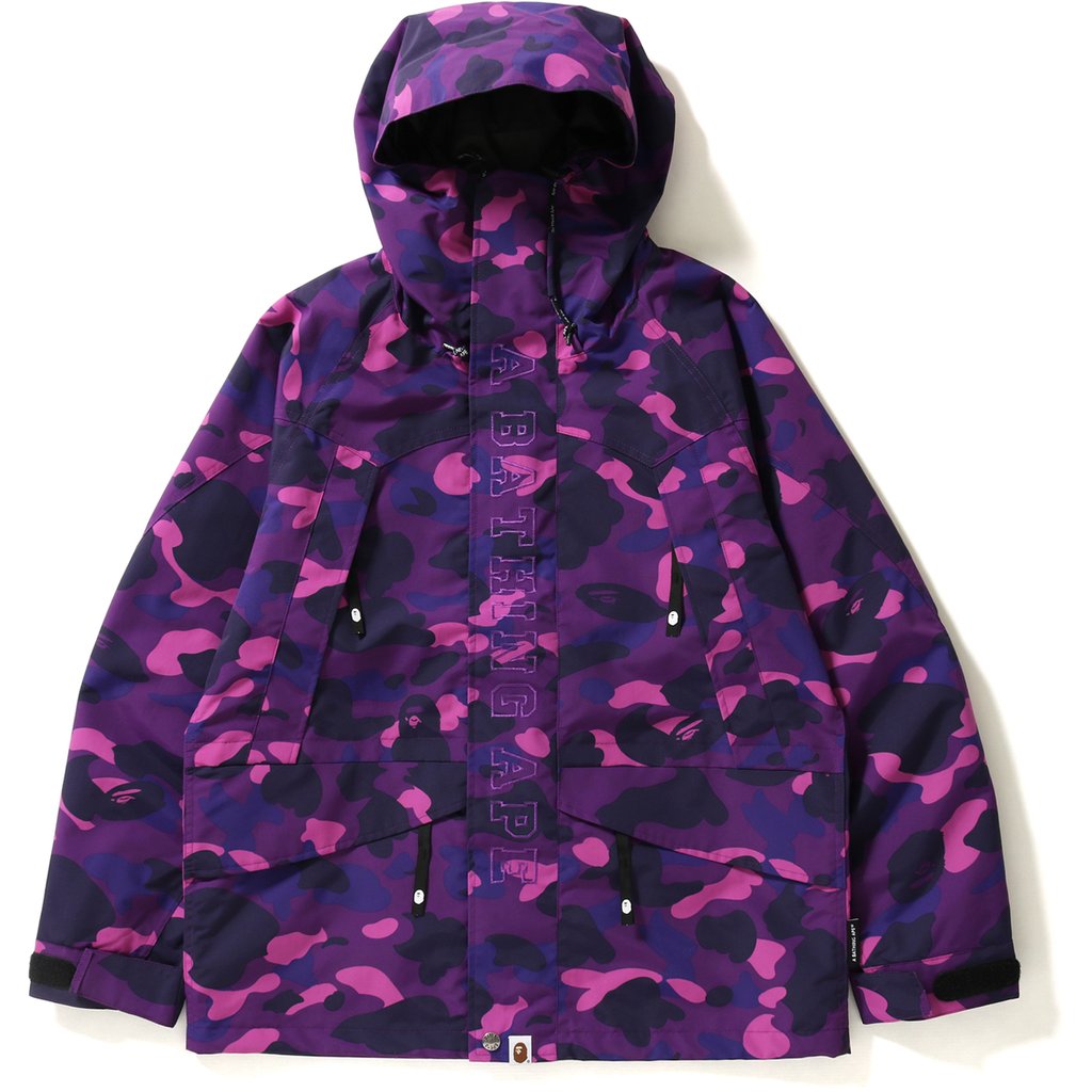 BAPE Color Camo Snowboard Jacket Jacket Purple Men's - US