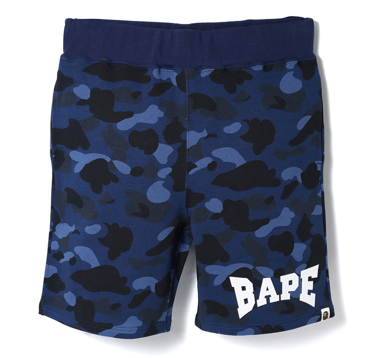 BAPE Color Camo Sweat Shorts Navy メンズ - SS18 - JP
