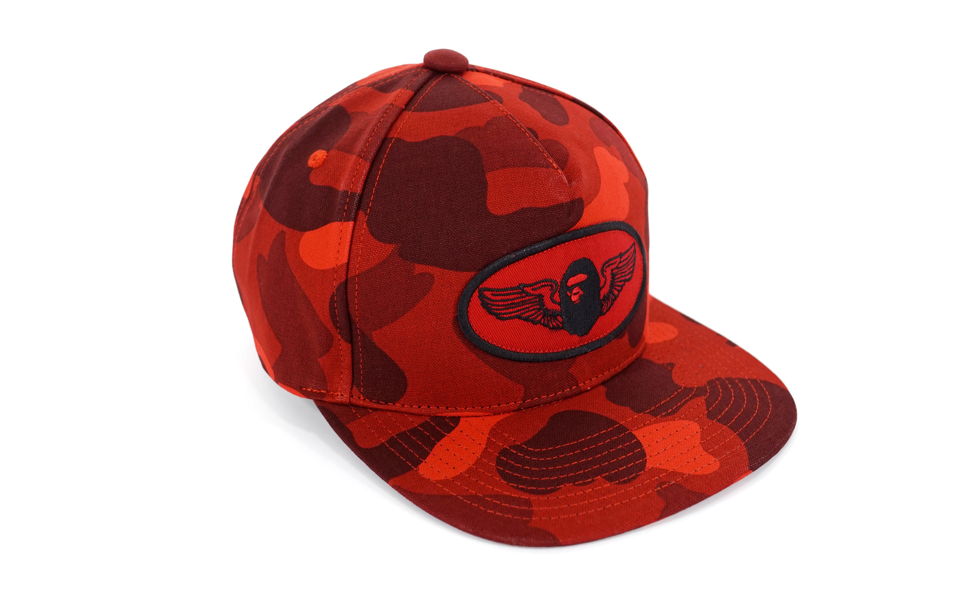 BAPE Color Camo Wing Logo Snapback Red Men's - US