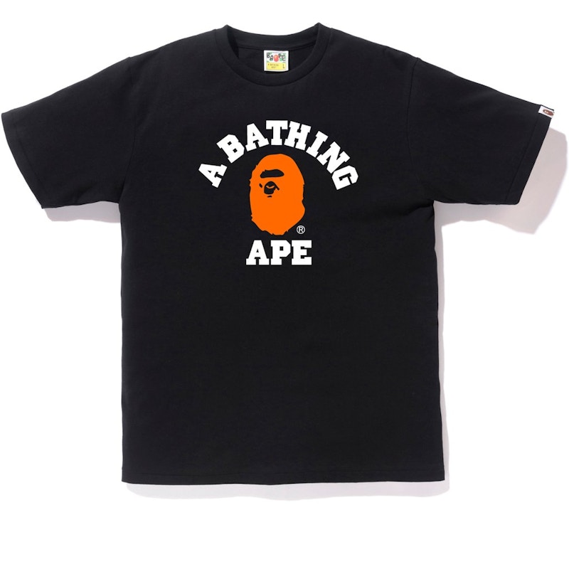 BAPE Colors College Tee Black Men's - SS18 - US