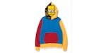 BAPE X The Simpsons Crazy Color Bart Face Hoodie Blue/Red/Yellow