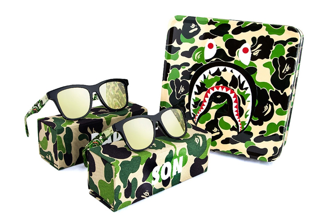 Pre-owned Bape Dad And Son Sunglasses Green
