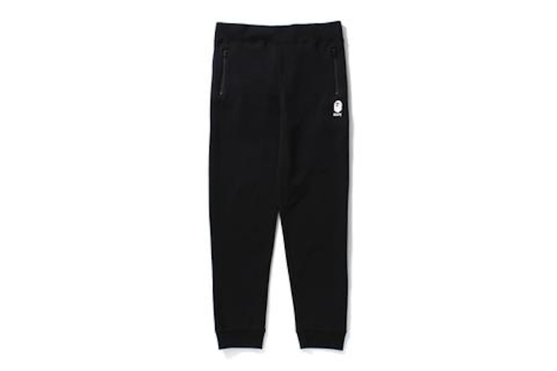 BAPE Double Knit Ape Head Slim Sweat Pants Pants Black Men's - US