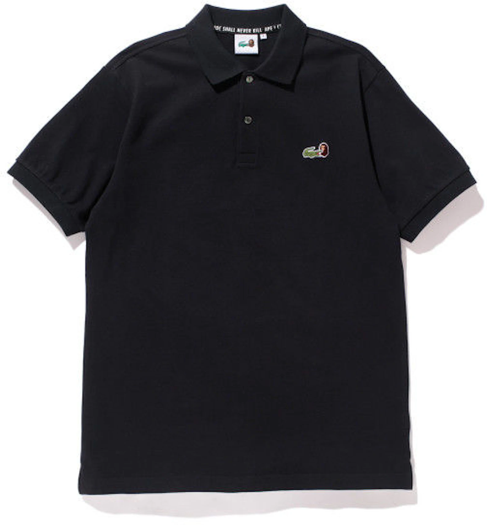 cafe Struikelen West BAPE X Lacoste Embroidered Logo Polo Shirt Black - SS15 - US