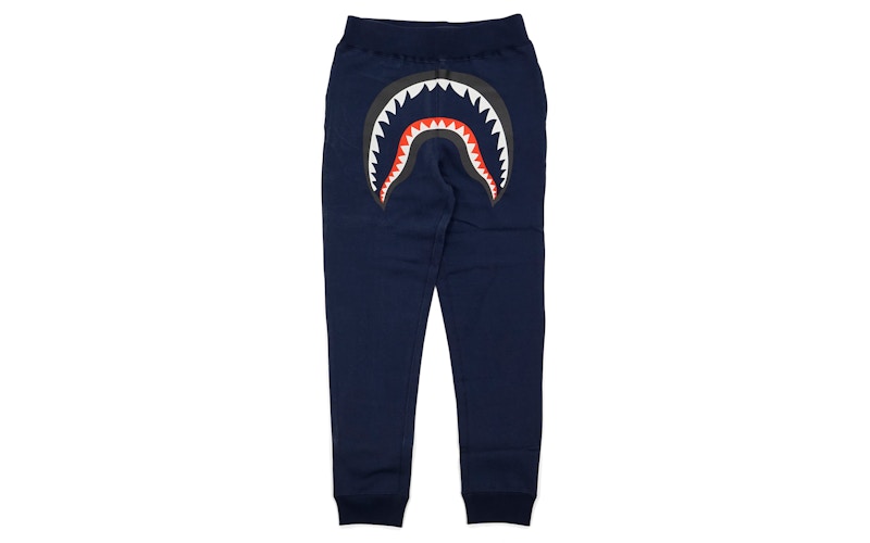 BAPE Faceless Shark Sweatpants Navy Men's - US