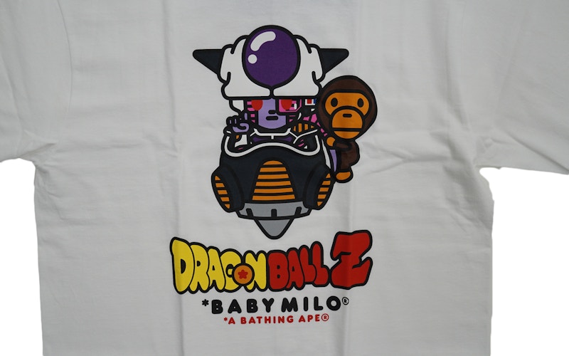 BAPE Dragon Ball Z Frieza Clinging Milo Tee White Men's - US