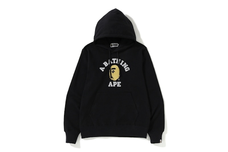 値下【BAPE】Glitter College Pullover Hoodie BAPE Glitter College Pullover Hoodie Black Men's - SS19 - US