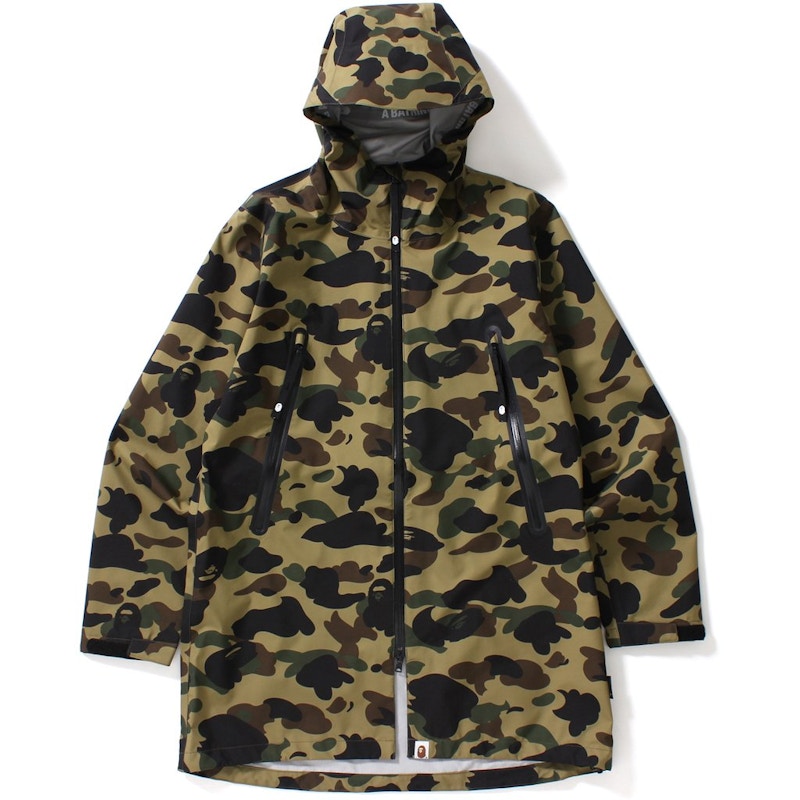 BAPE Gore-Tex 1st Camo Long Hoodie Jacket Jacket Green Men's - US