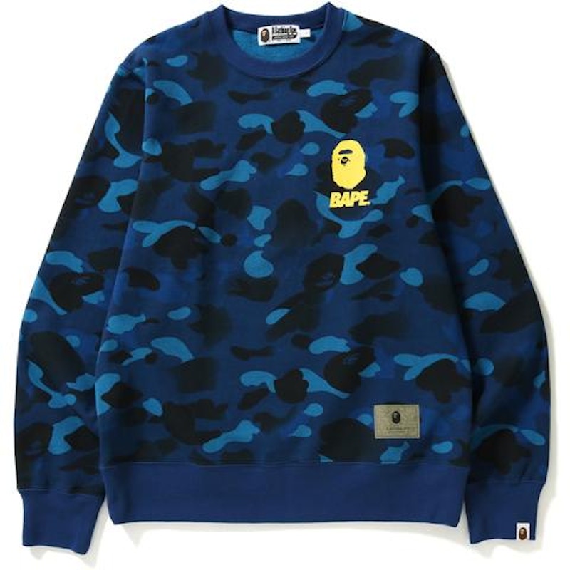 BAPE Gradation Camo Crewneck Crewneck Blue