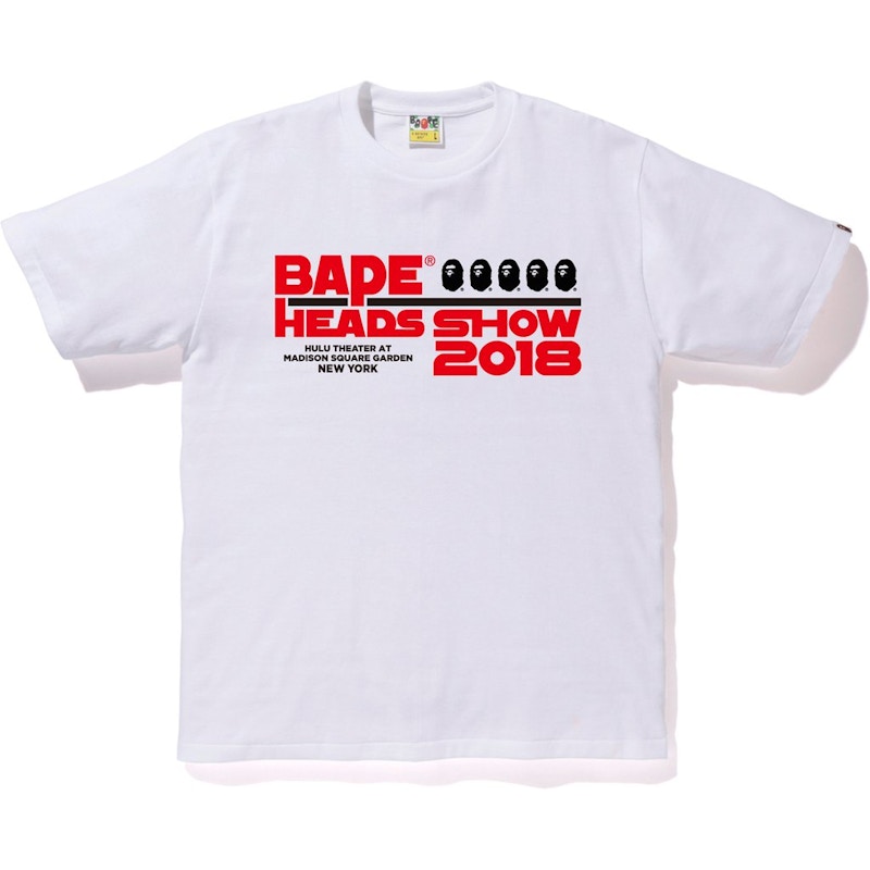 BAPE Heads Show Tee White Men's - FW18 - US