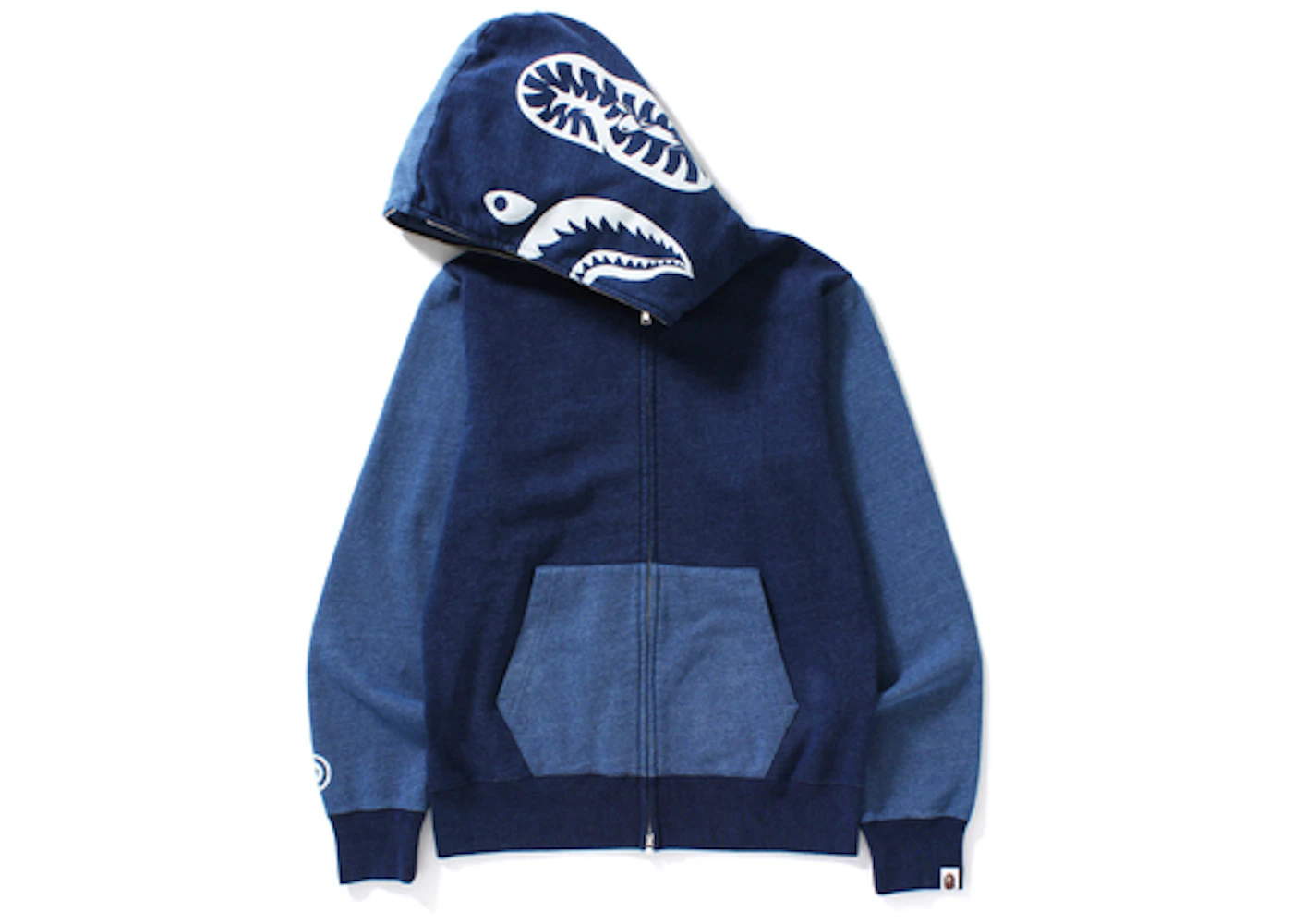 Bape indigo hoodie Clearance