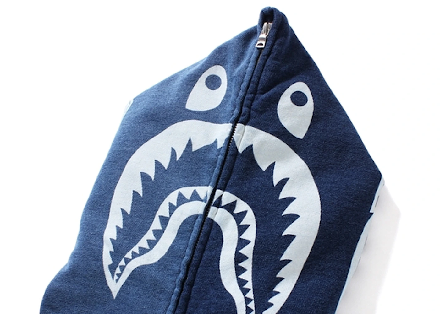 Bape indigo shark hoodie Outlet
