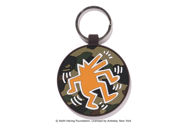 BAPE Keith Haring Key Ring Green - US