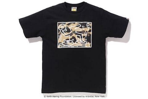 BAPE Keith Haring Tee Black Men's US - Main Image